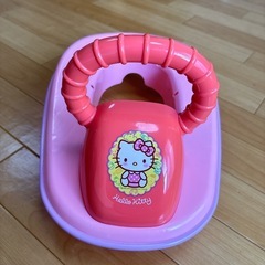 ハローキティ キティちゃん 幼児用補助便座 持ち手付き トイレトレーニング トイトレ おまる の画像