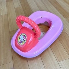 ハローキティ キティちゃん 幼児用補助便座 持ち手付き トイレト...