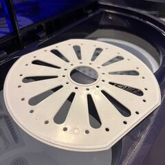 簡易小型ミニ洗濯機　2槽式　タイマー付き　ホース類付きの画像