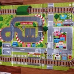 マップ　レジャーシート　レース　線路　