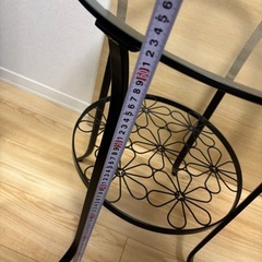 ガラス　サイドテーブルの画像