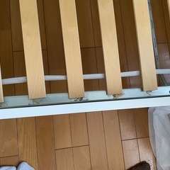IKEA シングルベッド白の画像
