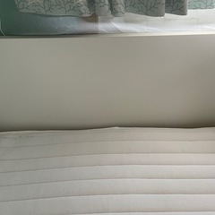IKEA シングルベッド白の画像