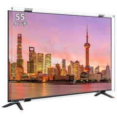 液晶テレビ保護パネル 55インチ テレビカバー アクリル製 取付簡単