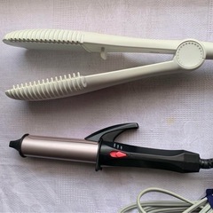 ヘアーアイロン2点の画像