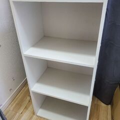 【お得セット 値下げ】カラーボックス＋収納ケース3個付きの画像