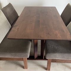大川家具　ソファダイニングセット