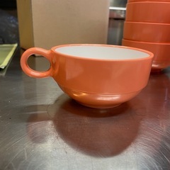 【引き取り限定】中古品　スープカップ　メラミン　5個セットの画像