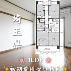 【埼玉県】3LDK・ルームシェア相談◎
