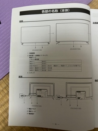受取者決定しまし。55インチテレビ