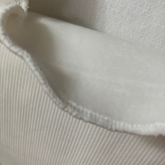 【未使用品】Sサイズ 裏起毛 長袖ニット リブ タートルネック ホワイトの画像