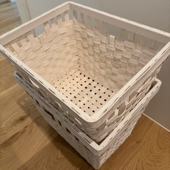 IKEA カゴ バスケット×2or3の画像