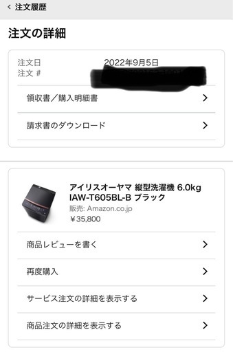 アイリスオーヤマ 縦型洗濯機 6.0kg IAW-T605BL-B ブラック
