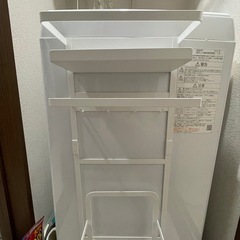 洗濯機横　収納ラックの画像