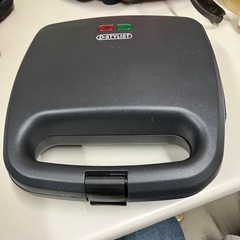 W2505-569 ライソン Wホットサンドメーカー ブラック KDHS-012 2020年製 通電確認済み キズ汚れ有り
