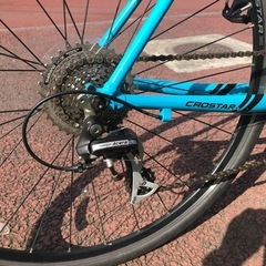 通勤通学にもおすすめのクロスバイク リユースクロスバイク GIANT CROSTAR ブルー Mサイズ クロスター 新品交換パーツ多数の画像