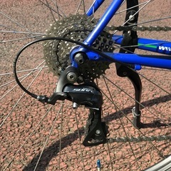 通勤通学にもおすすめのクロスバイク リユースクロスバイク GIOS AMPIO 47 ジオスブルー 整備済みのクロスバイクの画像
