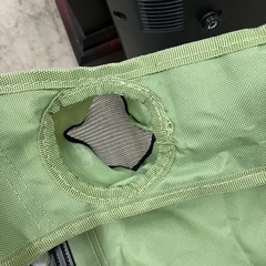 ☆値下げ☆ロ2505-580 DCM キッズチェア グリーン キズ汚れ有りの画像
