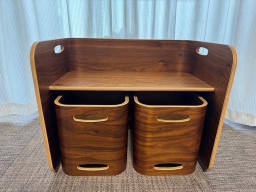 コロコロデスク&チェア　ウォールナット