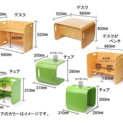 コロコロデスク&チェア　ウォールナット
　の画像