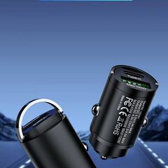カーチャージャー　超小型 Type-C・Type-A PD30W...