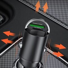 カーチャージャー　超小型 Type-C・Type-A PD30W対応　新品・未使用・動作確認済みの画像