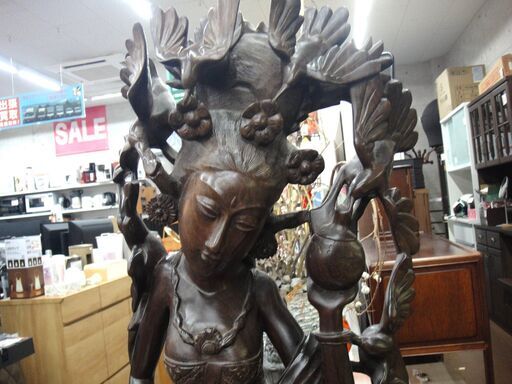 東南アジア　大きな木彫り置物 東南アジア大きな木彫り置物