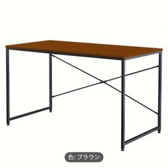 値下げ‼️早く引き取れる人優先‼️新品未使用★パソコンデスク　テーブル　勉強机　デスクテープ　ブラウン　80×60センチの画像