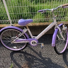 女の子の自転車