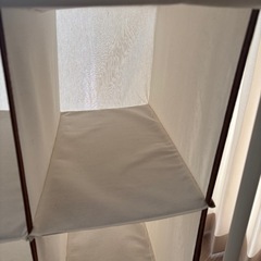 【お譲り先決定】ラック　シェルフ 3段 3列 キャスター付き タオル収納　棚　バッグ収納　不織布　軽量　　の画像