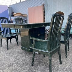 大理石調　ダイニングセット
の画像