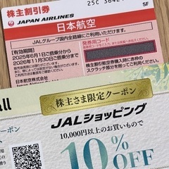 航空券　株主優待券