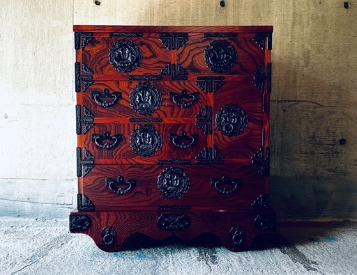 美品 岩谷堂箪笥 タンス レトロ 伝統家具 民芸家具 ヴィンテージ ジャパン