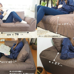 【美品☆】アキレス 2WAY ソファベッド ソファー グレー 1人掛け用 ひとり用 ふかふかの画像