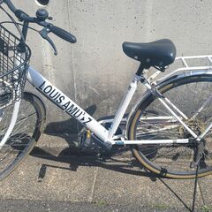 🎵訳あり大特価🎵　ママチャリ　自転車　27インチ　ホワイト　ギア...