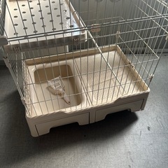 5945トイレ一体型キャットケージ3段 ハンモック付きの画像