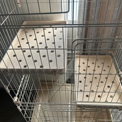 5945トイレ一体型キャットケージ3段 ハンモック付きの画像