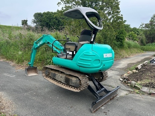 0.1ユンボ　コベルコ　SK025 鉄キャタ　平バケット 0.1ユンボ コベルコ SK025 鉄キャタ 平バケット