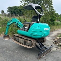 0.1ユンボ　コベルコ　SK025 鉄キャタ　平バケットの画像