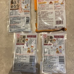 (取引中)未開封・新品　砂糖(黒砂糖) えりんぎごはんの素 舞茸ごはんの素　炊き込みご飯の画像