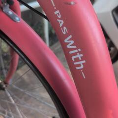 PAS with電動アシスト自転車　訳あり　両輪パンクをしました。の画像