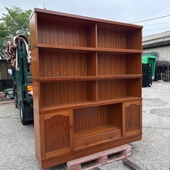 大型　書庫　一番下ガラス戸なし