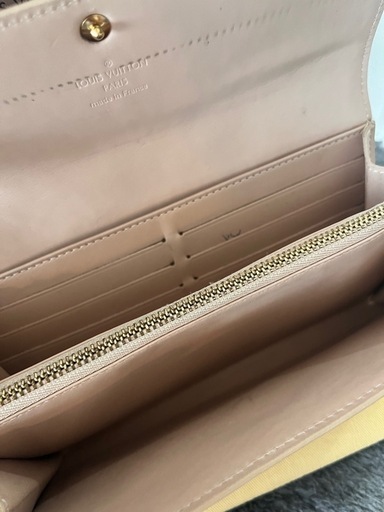 LOUIS VUITTON ヴェルニ ピンクベージュ 長財布