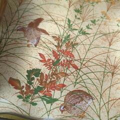 ガラス絵皿5枚セットの画像