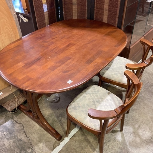 ダイニング3点セット　カリモク