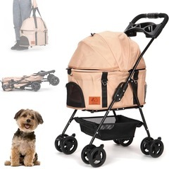 ❤️新品❤️【分離式】ペットカート 犬猫兼用 軽量 折りたたみ ...