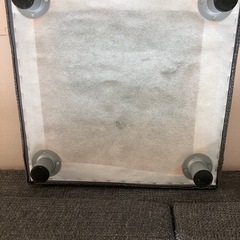 【受け渡し決まりました】6月下旬まで ニトリ3人掛けソファ✩*⋆チャコールグレー　L字型可 オットマン付きの画像