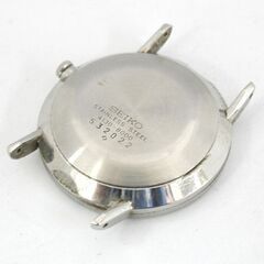 ジャンク SEIKO 4130-8000 クオーツ式腕時計 2針 シャリオ ボディのみ 諏訪工場 1975年製 サビ混入あり 不動 札幌市 清田区 平岡の画像