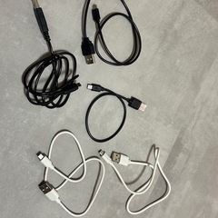 Micro USB Type-B（2.0）の充電ケーブル5本の画像