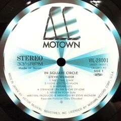 スティーヴィー・ワンダー/ Stevie Wonder　LPレコード　「イン・スクエア・サークル/In Square Circle」の画像